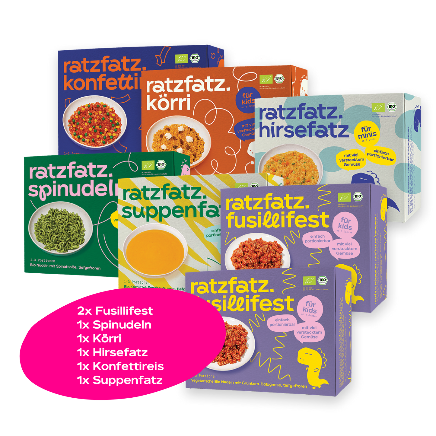 PROBIERPAKET S - ratzfatz Kinder-Fertiggerichte