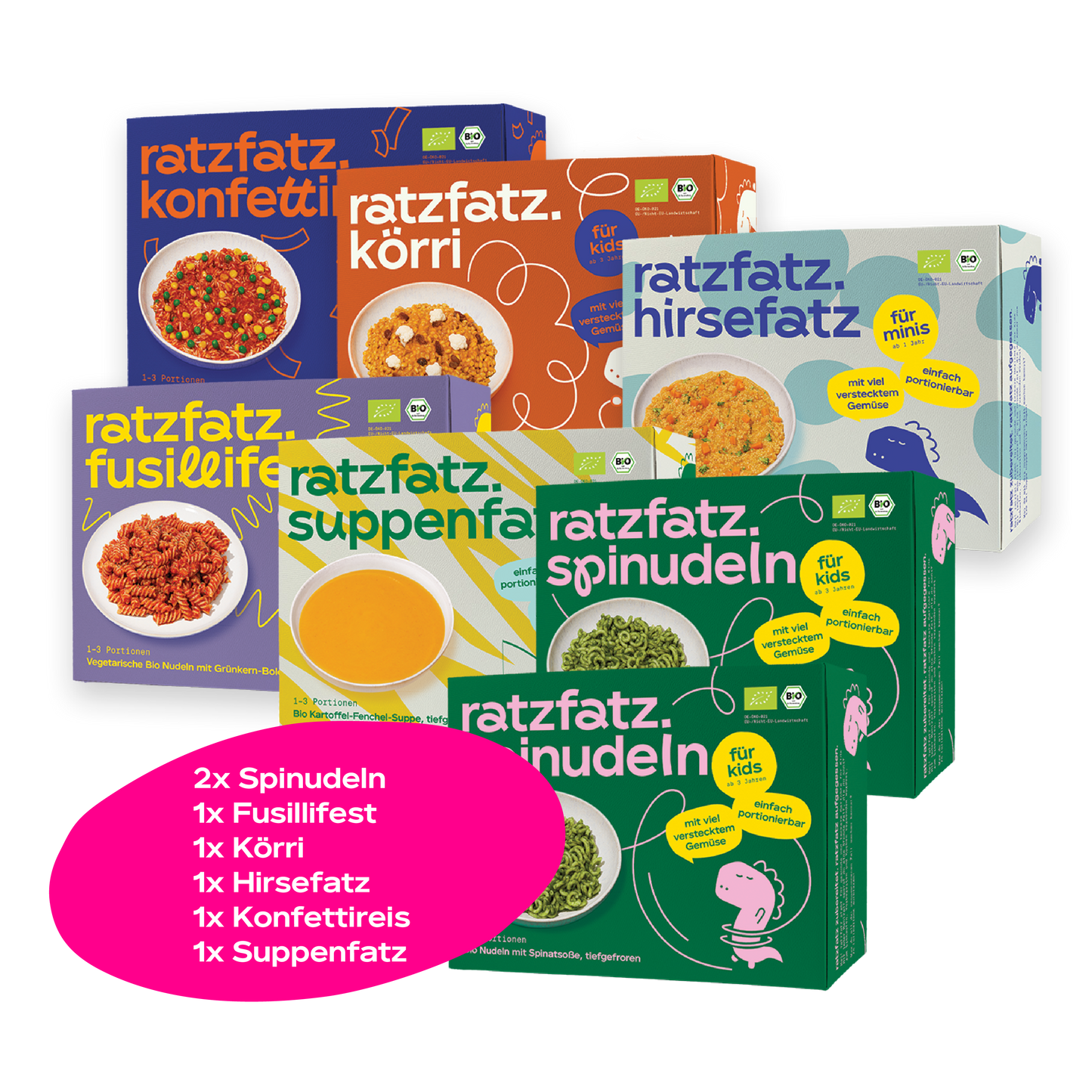 PROBIERPAKET S - ratzfatz Kinder-Fertiggerichte